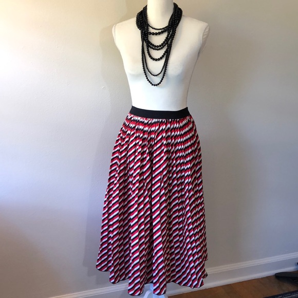 Ultra Flirt Knife Pleat Midi Skirt - S - Picture 2 of 4